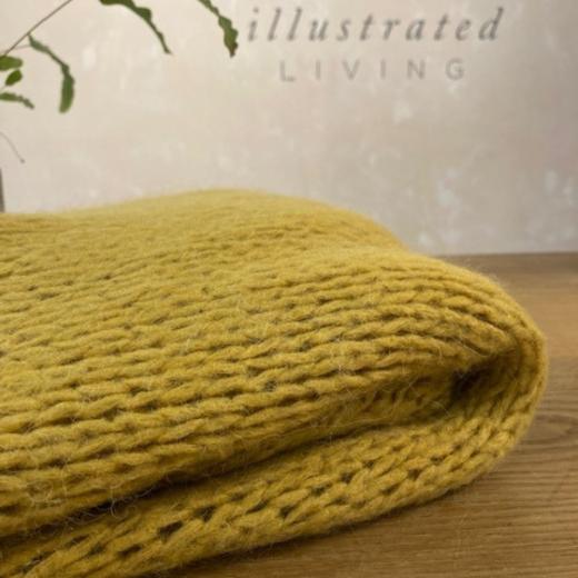 Mohair Mix Cardigan Mustard Yellow