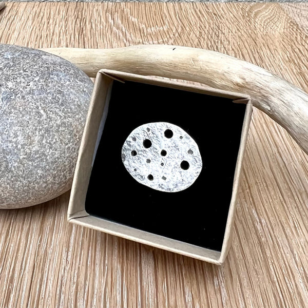 Sarah Drew Eco Silver Eroded Pebble Ring