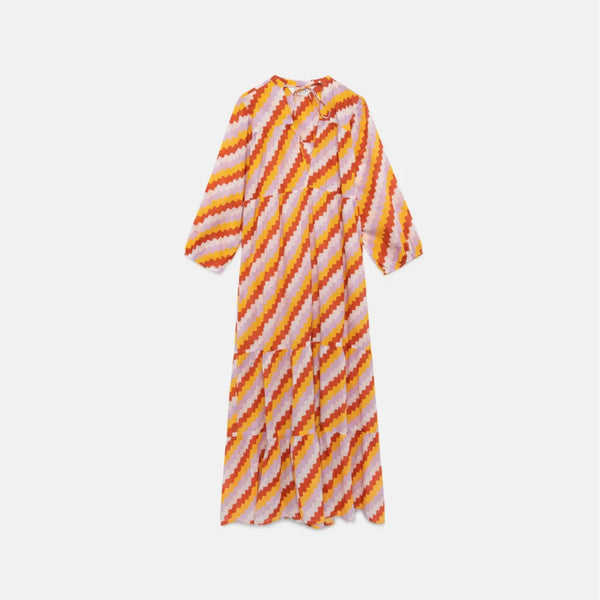Compania Fantastica Long Dress - Summer Vibes Stripes