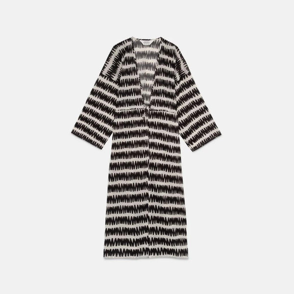 Compania Fantastica Kimono - Conversational Black and White