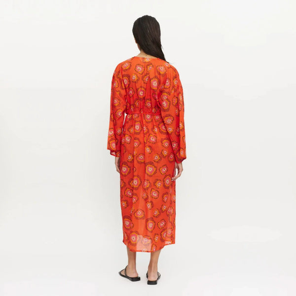 Compania Fantastica Kimono - Flowers Red and Orange