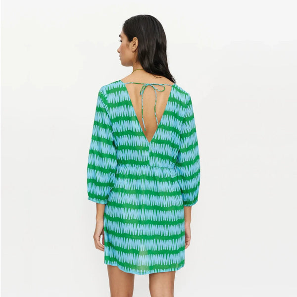 Compania Fantastica Short Dress - Conversational Blue and Green