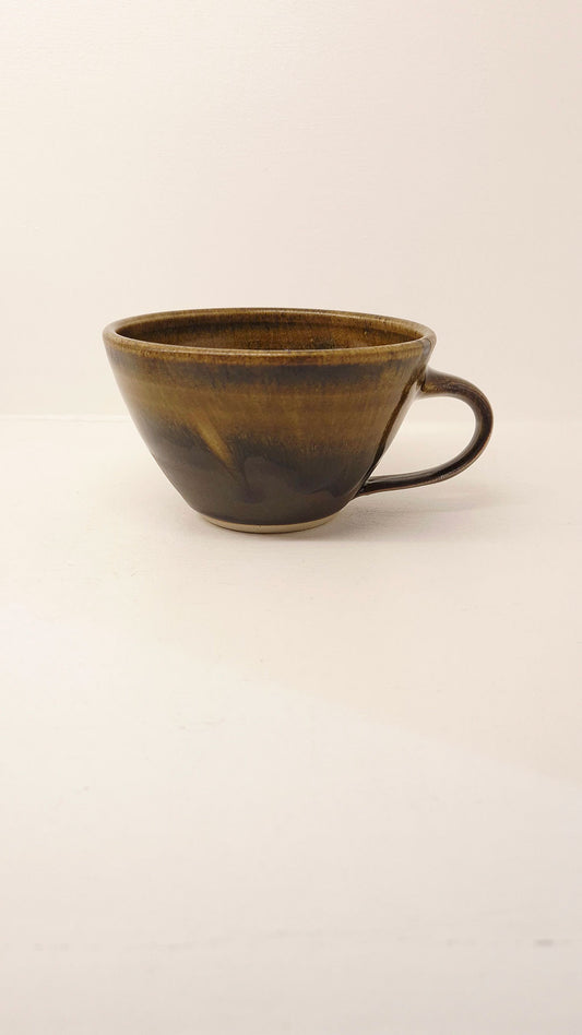 Lucy Turner Tea Cup  - Brown & Gold