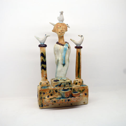 Shelagh Spear Maritime Woman With Bird Guardians