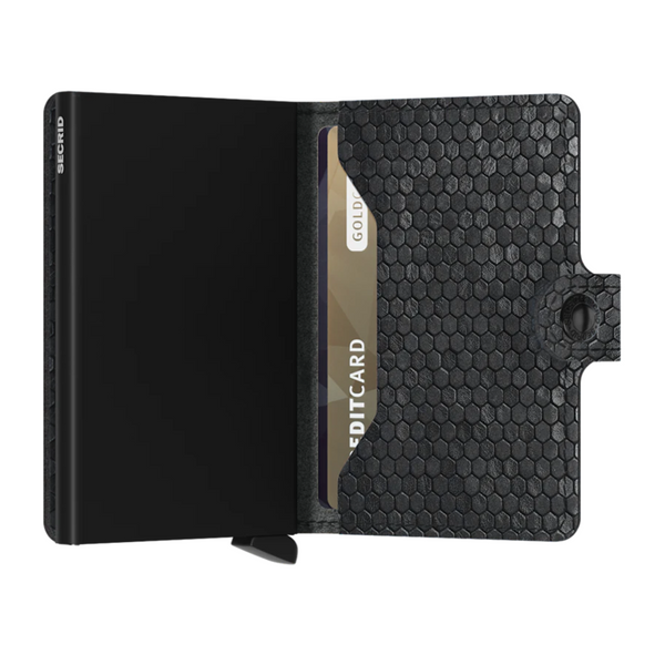 Secrid Mini Wallet - Hexagon Black