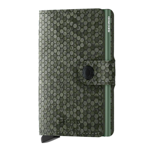 Mini Wallet - Hexagon Green