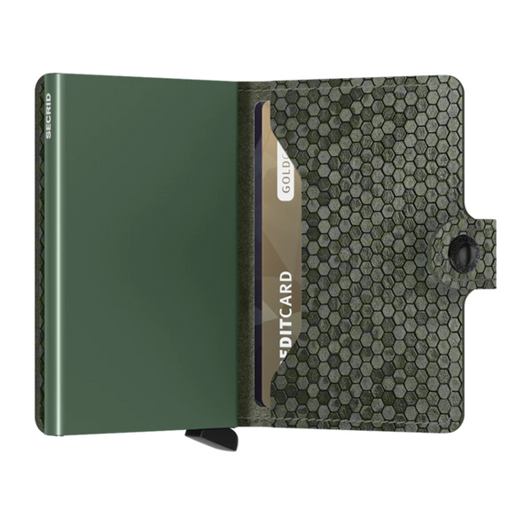 Secrid Mini Wallet - Hexagon Green