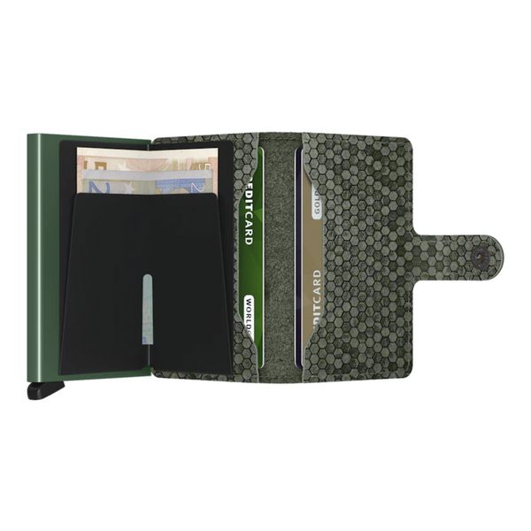 Secrid Mini Wallet - Hexagon Green
