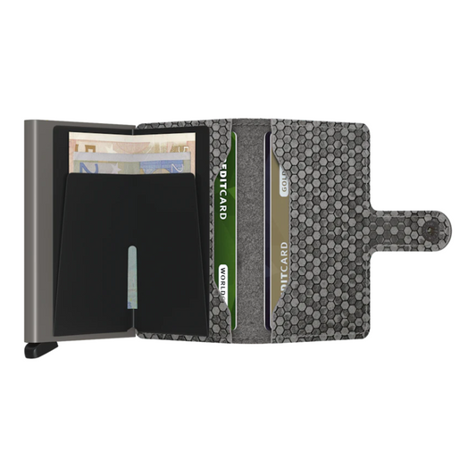 Mini Wallet - Hexagon Grey