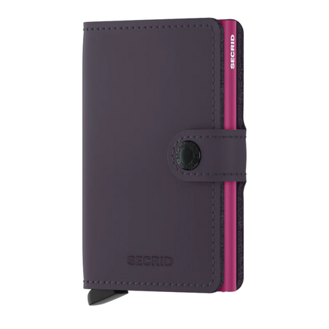 Secrid Mini Wallet - Matte Purple & Fuchsia
