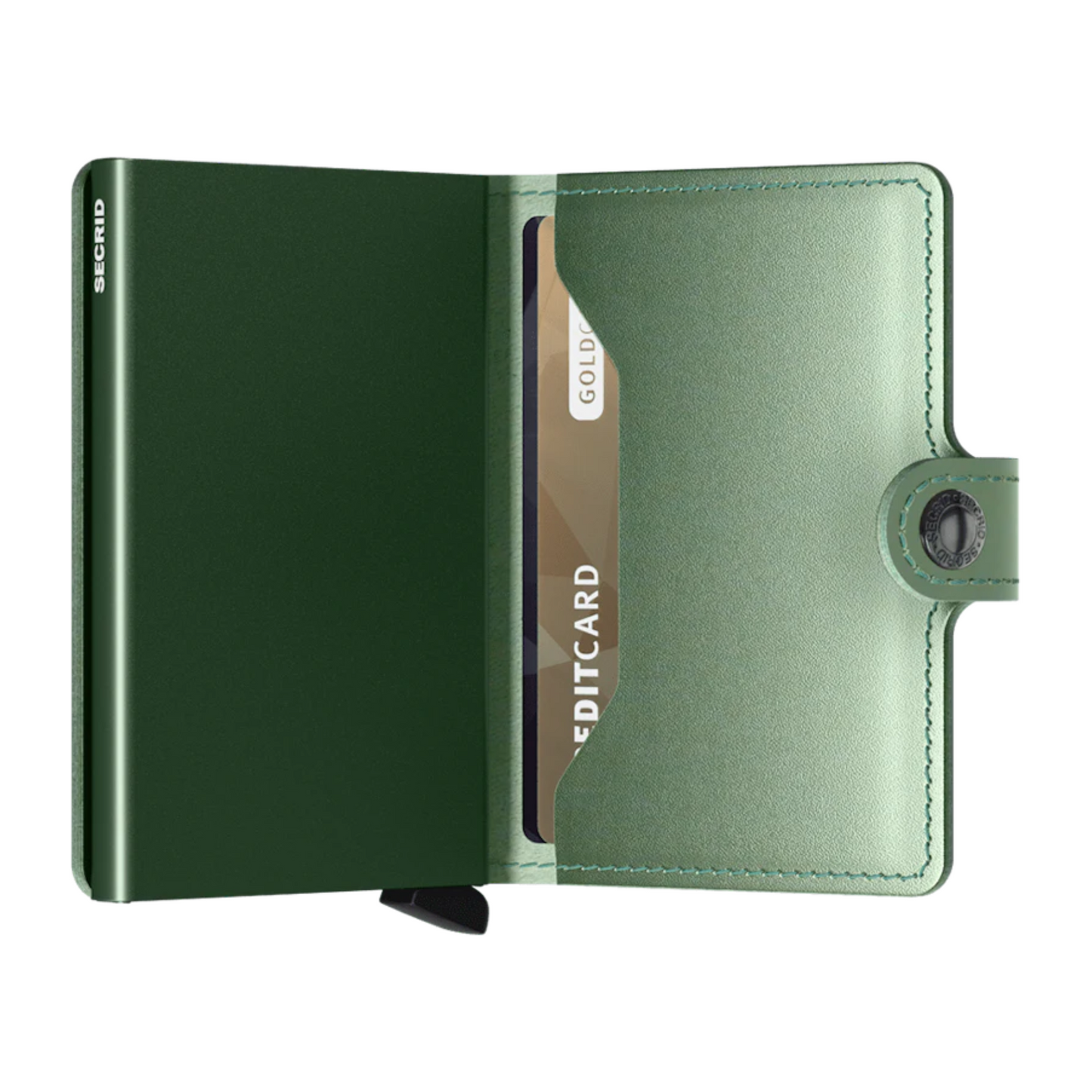 Mini Wallet - Metallic Green