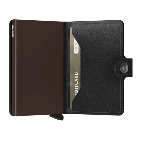 Secrid Mini Wallet - Original Black-Brown
