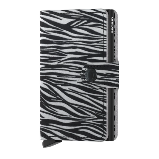 Mini Wallet - Zebra Light Grey
