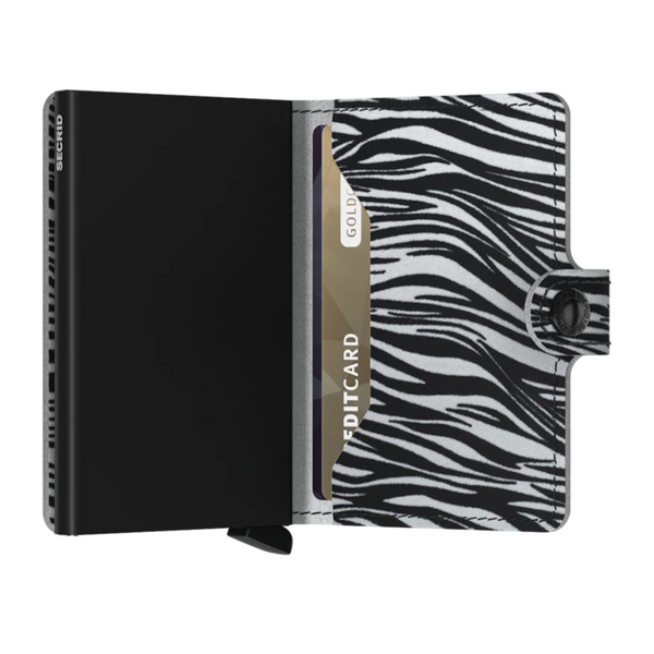 Secrid Mini Wallet - Zebra Light Grey