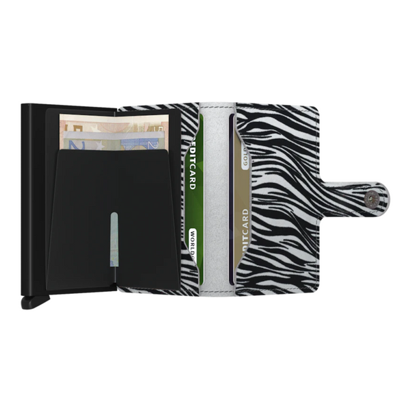 Secrid Mini Wallet - Zebra Light Grey