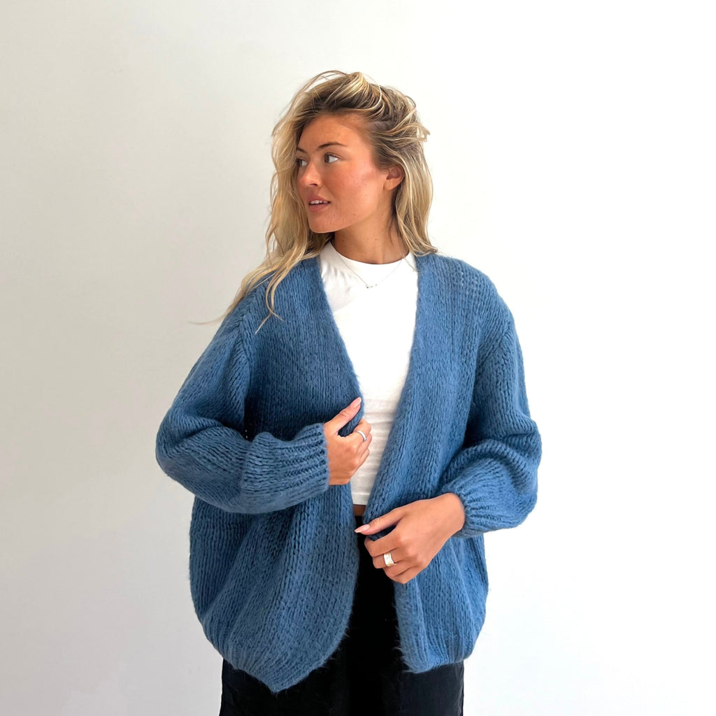 French blue cardigan sale
