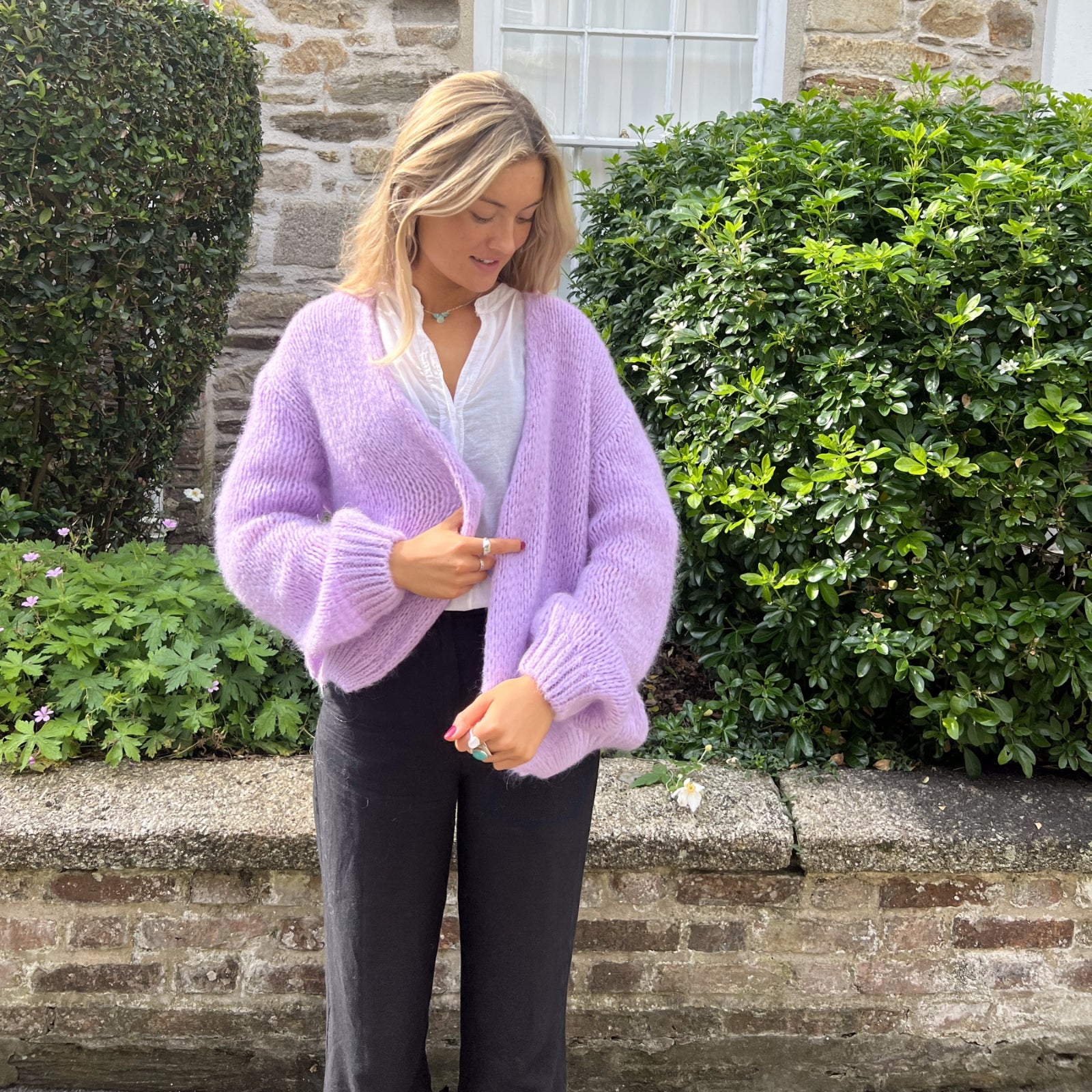 Purple cardigans hotsell