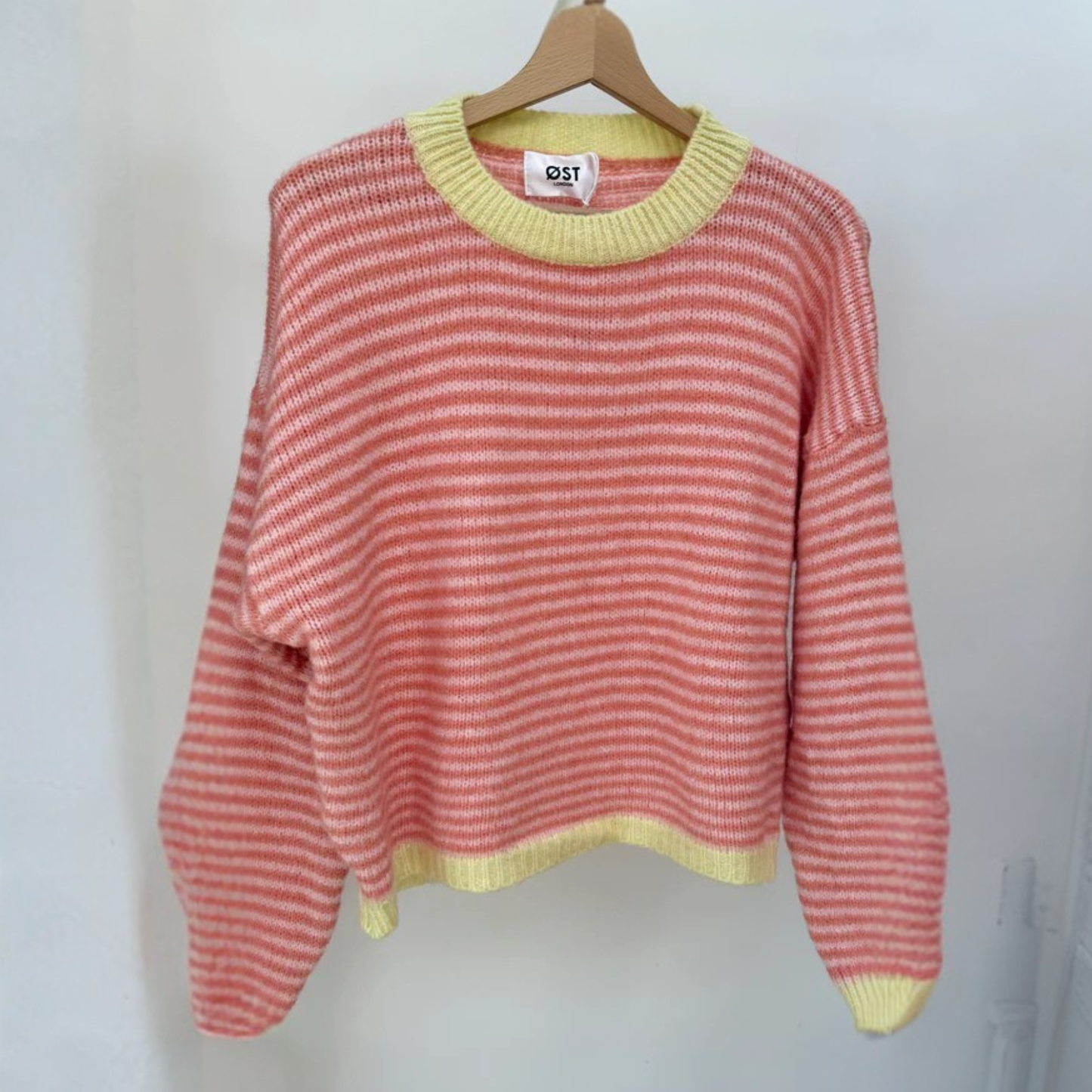 Nanna Striped Jumper - Pink & Yellow