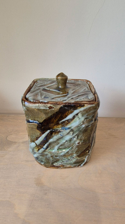 Raymond Toms St Agnes Clay Lidded Jar