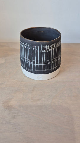 Sarah Cooling Sgraffito and Bronze Cup