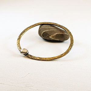 Sarah Drew Brass Moon Bangle