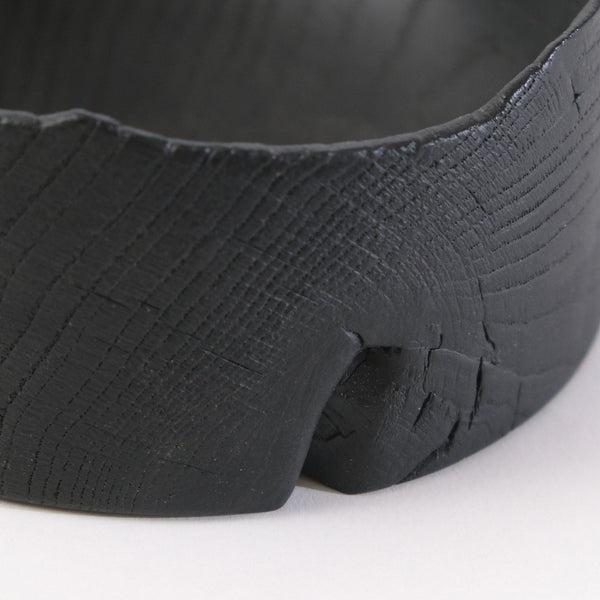 Black Charred Oak Tapered Inferno Bowl