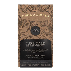 Chocolarder Pure Dark 100% Dark Chocolate
