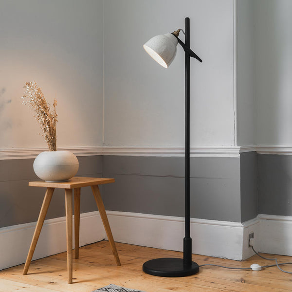 Studio Haran Element Oak and Ceramic Floor Lamp