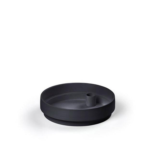 Aery Orbital Step Candle Holder Charcoal