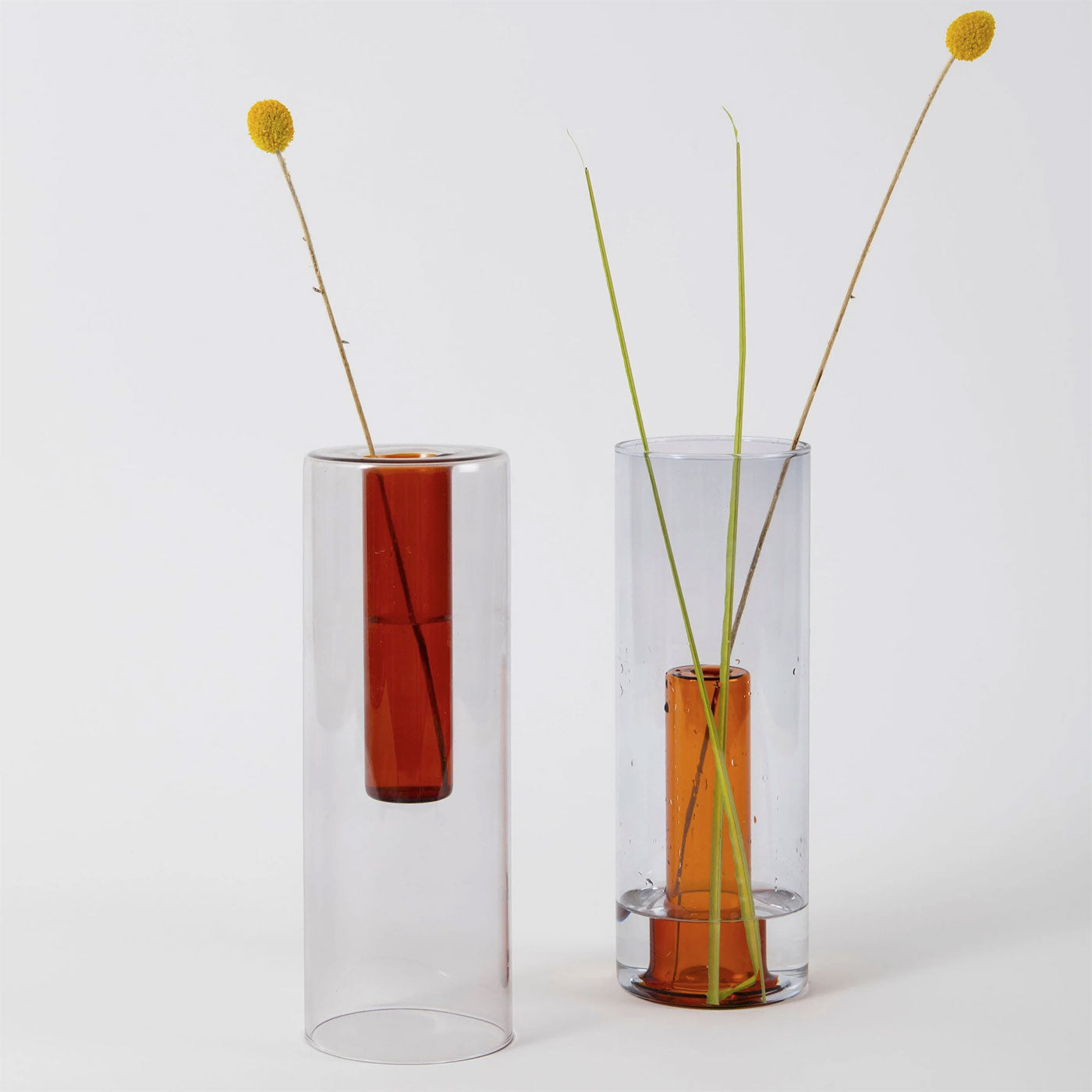 Block Reversible Glass Vase Large