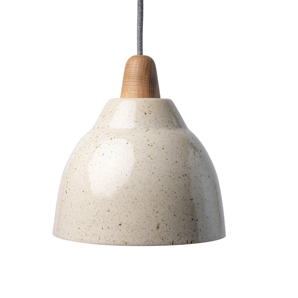 Studio Haran Element Ceramic and Oak Pendant Light