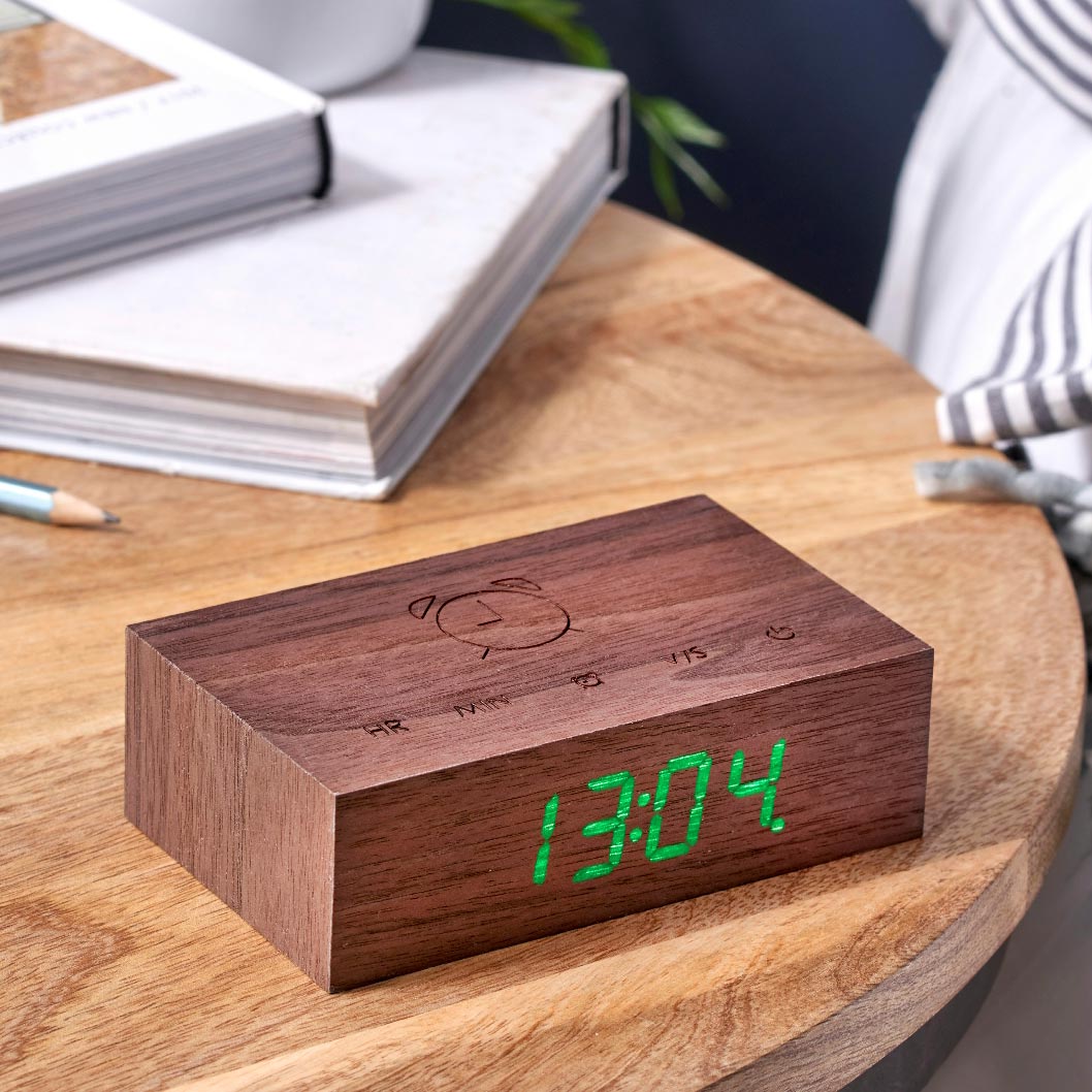 Gingko Design Flip Click Clock