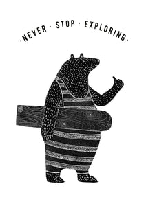 Bellyboard Bear Print By Jago