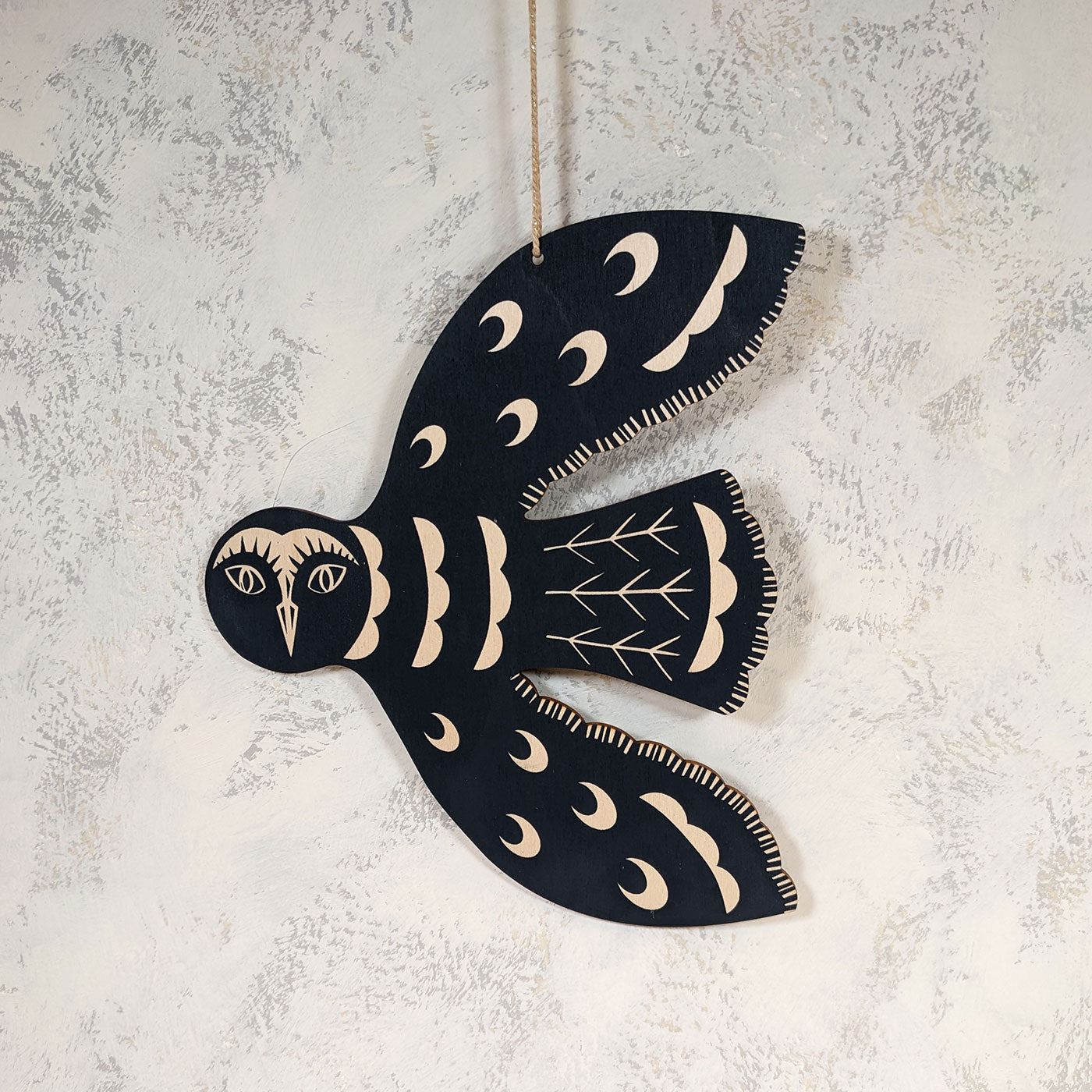 Kate Millbank Hanging Solstice Owl - Blue