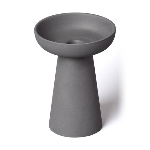Aery Porcini Candle Holder Charcoal