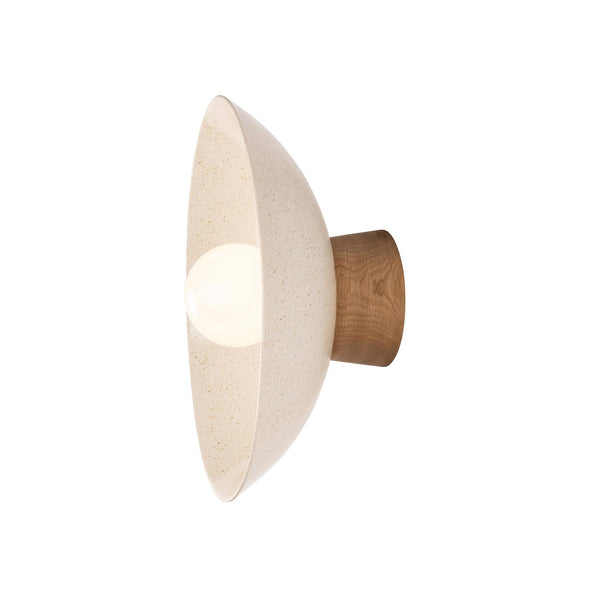 Studio Haran Dawn Oak and Ceramic Wall Light