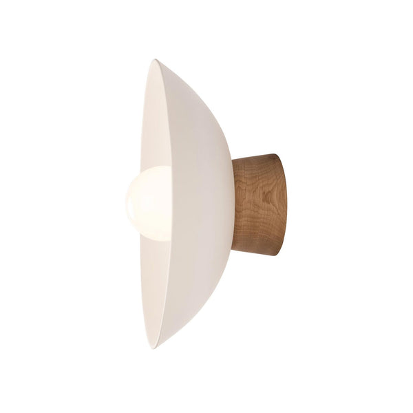 Studio Haran Dawn Oak and Ceramic Wall Light