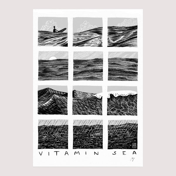Vitamin Sea Print By Jago