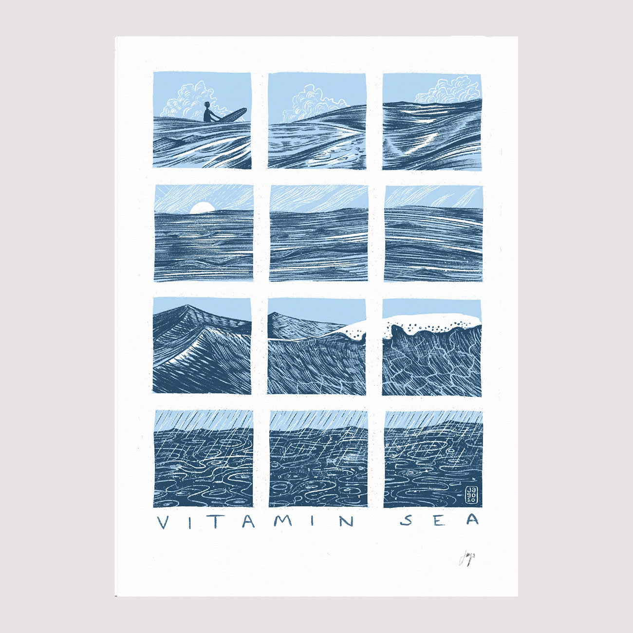 Vitamin Sea Print By Jago