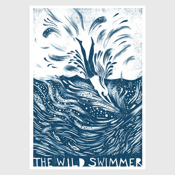 The Wild Swimmer Print by Jago
